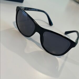 Prada Black Cat-Eye Oversized Sunglasses